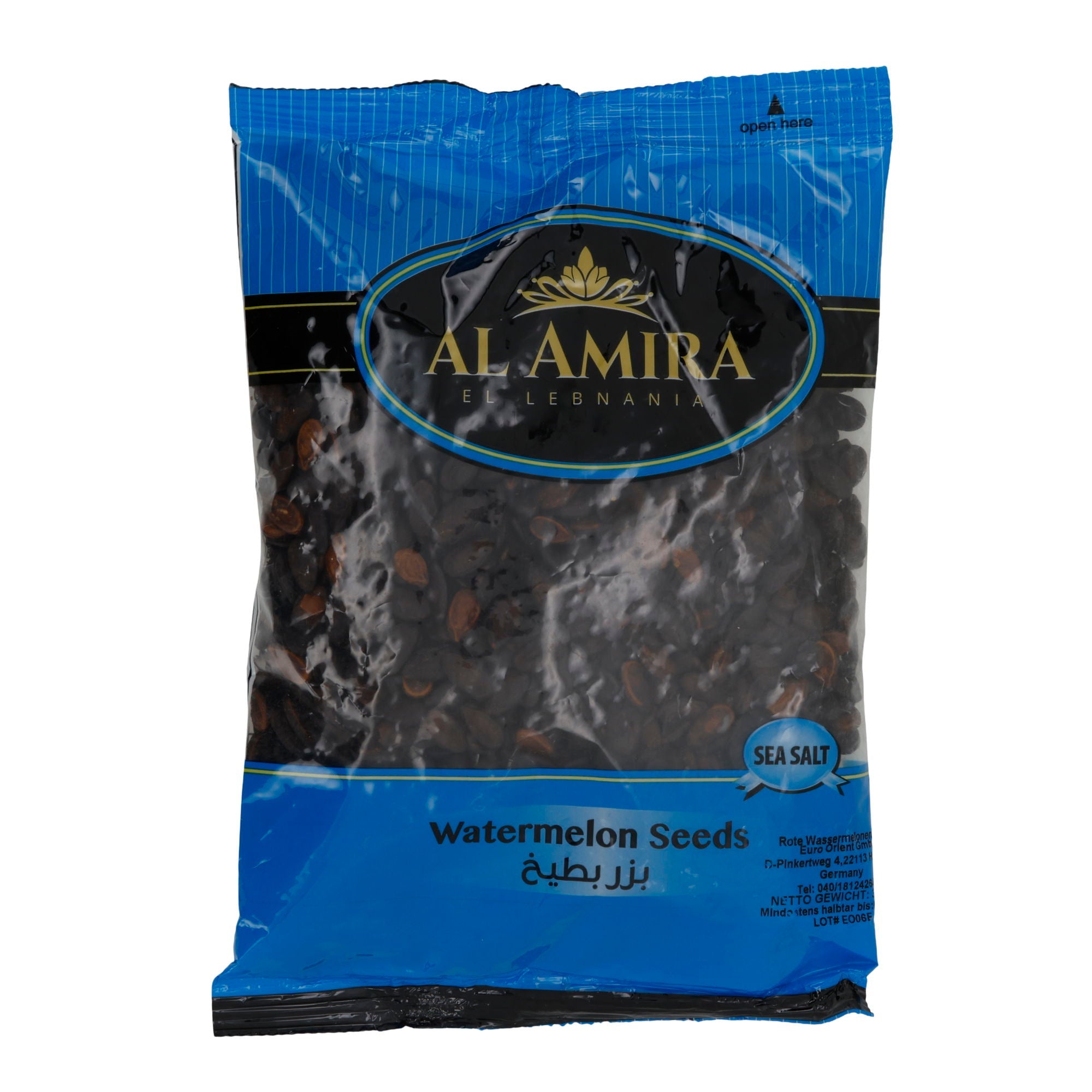 Kerne Al Amira | Wassermelonenkerne mit Meersalz | geröstet aus dem Libanon | 300 g AL AMIRA